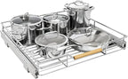 Pull out Cabinet Organizer, Heavy Duty Smooth Sliding Under Cabinet Shelves by Kitstorack