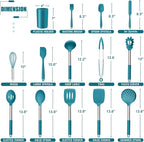 E-far 14 Pieces Silicone Cooking Utensils Set, Kitchen Utensils Set - Image 2