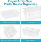 ElegantArray 24 PCS Drawer Organizer Set, 4 Sizes Tool Storage Trays, - Image 4