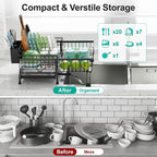 Swedecor Extendable Dish Drying Rack - Image 6