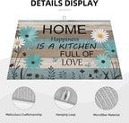 Rustic Wood Dish Drying Mats for Kitchen Counter, Large 18"x24" Dish Mats for - Image 4
