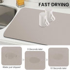 WISELIFE Dish Drying Mat Super Absorbent Drying Mat Large Dish Drying Mats - Image 4