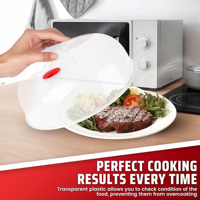 Flexzion 2 Pack 10 Inch Small Microwave Splatter Cover - Image 3