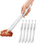 Ugotit 6 Pack Cooking Tongs 11 Inch, Korean BBQ Tongs Stainless Steel Kitchen by Ugotit