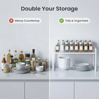 Cabinet Organizer 14.8''W 44 LBS Load Capacity Heavy Duty Kitchen Pantry Shelf - Image 3