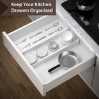 DUCOO 4 PCS Drawer Divider, Expandable Separators - Image 4