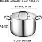 Cook N Home Stainless Steel Stockpot - Image 8
