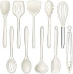 E-far 10 Pieces Silicone Cooking Utensils Set, Heat Resistant Kitchen Utensil by E-far