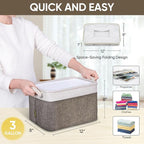 BALEINE 2 Pack Fabric Closet Storage Bins - Image 4