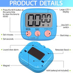 Leumoi 24 Pcs Digital Kitchen Timers Bulk Small Magnetic Timer On/Off Switch - Image 3