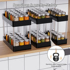 3 Pack Under Sink Organizers and Storage, 2 Tier Bathroom Cabinet Organizer - Image 6