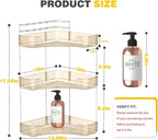 Asayuee 3-Tier Corner Bathroom Counter Organizer - Image 2