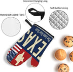 Oven Mitts and Pot Holders Sets of 4, Texas Lone Star State Retro US, Oven - Image 5