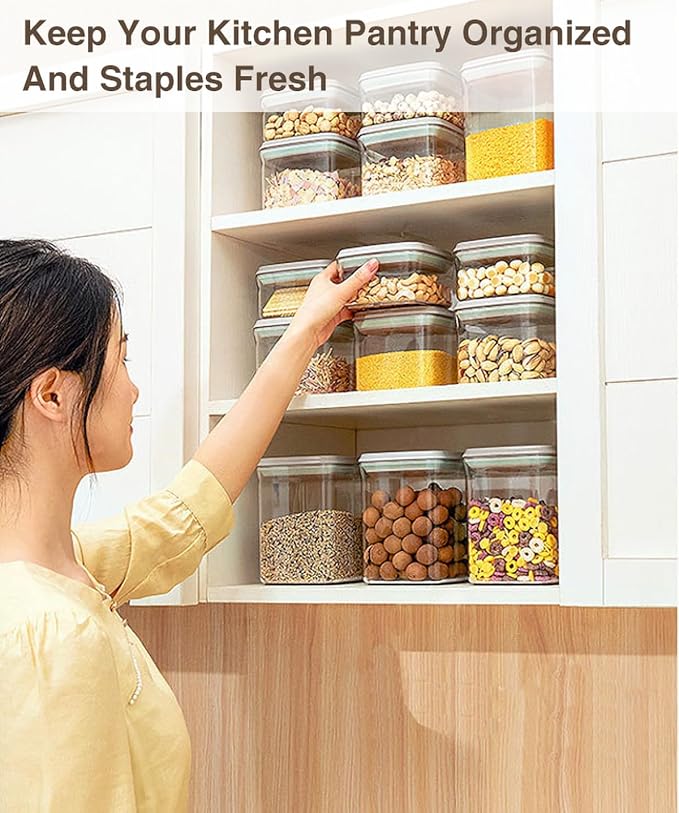Melovom 12 Pcs Pop Food Storage Containers Airtight Food Storage Containers Set - Image 3