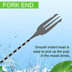 BRIOUT 2 Pcs Bar Spoon, 12 Inches Long Handle Drink Stirrer, Stainless Steel - Image 5