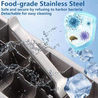 Stainless Steel Ice Cube Trays, Metal Ice Cube Trays - Image 6