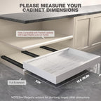 Seinloes 4 Pack Pull Out Cabinet Organizer 21" Deep, Full Extension 3 Slide - Image 6