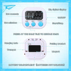 Mwellewm 12Pcs Digital Timers for Classroom Kitchen Timers for Cooking Small - Image 7