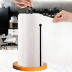 Wood Paper Towel Holder Countertop, TONLEA Kitchen Paper Towel Holder - Image 7