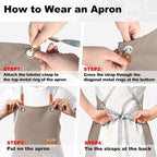 BeLuyi chef apron bib tool apron - Image 5