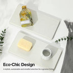 2PCS 10"x 5" Large Bathroom Sink Vanity Trays, Water Absorbing Diatomite Stone - Image 7