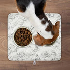 White Grey Marble Dish Drying Mat - Image 9