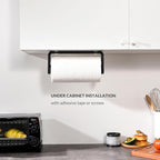 simpletome Paper Towel Holder Under Cabinet or Wall Mount ONE Hand Operation - Image 3