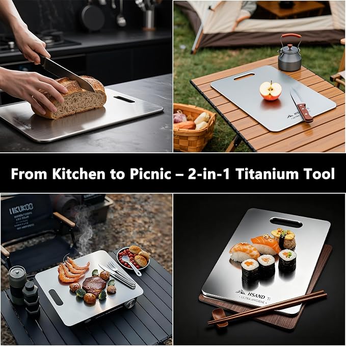 Titanium Cutting Boards for Kitchen, 100% Pure Titanium Cutting Boards - Image 8