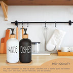 Glass Soap Dispenser Set, Hand Soap and Dish Soap Dispenser - Image 5