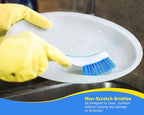 Zuvo Plastic Long Handled Scrubbing Suction Cup, Durable Bristles, Dish Washing - Image 2