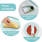 Silicone Pastry Mat for Dough Rolling, Silicone Baking Mat - Image 3