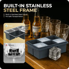 Large Ice Cube Trays for Whiskey, Silicone Ice Cube Tray, - Image 2