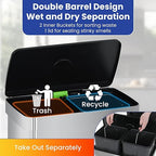 PayLessHere Dual Compartment Recycling Trash Can - Image 5