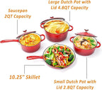 Hisencn Enameled Cast Iron Cookware Set - Image 4
