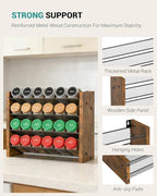 NESAPTO Spice Rack Organizer for Cabinet, Wood 4-Tier Vertical Seasoning - Image 7