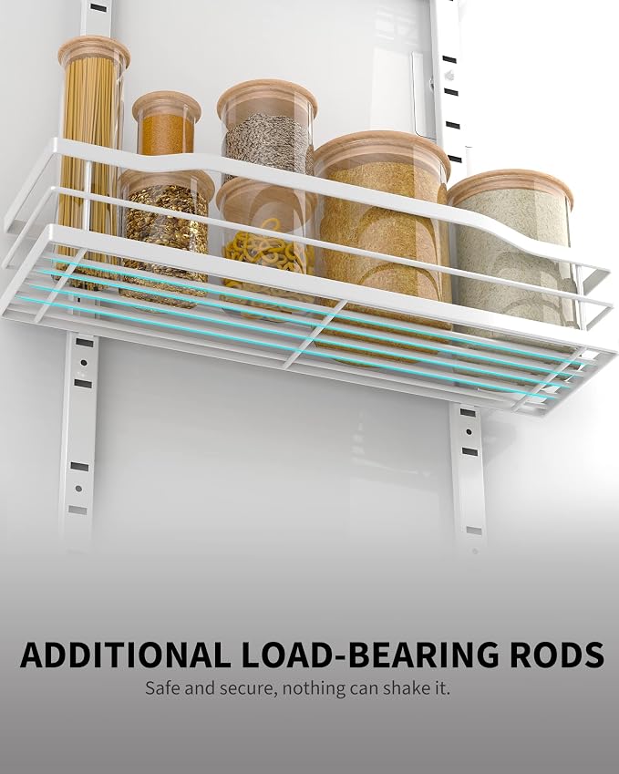 Moforoco White 9-Tier Over The Door Pantry Organizer, Pantry Organization And - Image 4