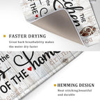 Giwawa 18"x24" Dish Drying Mat The Kitchen is The Heart of The Home- Knife Fork - Image 3