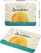 Summer Seaside Sunset over Sea Dish Drying Mat - Image 2