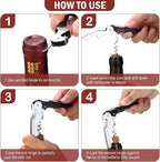 Wine Keys Opener Travel Corkscrew Wine bottle Opener Waiter Beer Bartender - Image 3