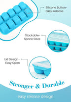 DOQAUS Ice Cube Tray with Lid and Bin - Image 7