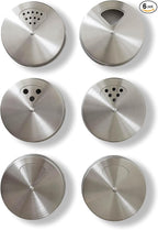 Mason Jar Shaker Lids Stainless Steel – Adjustable Spice & Seasoning Dispenser by Unknown