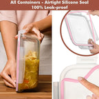 Razab 4 PC 1860ml / 63 Oz / 8 Cups Large Glass Food Storage Containers - Image 4
