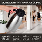 Thermal Coffee Carafe 2L / 68 oz – Updated 2025 Model – Insulated Stainless - Image 9