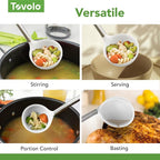 Tovolo Silicone Ladle With Stainless Steel Handle Deep Soup Ladle - Image 4