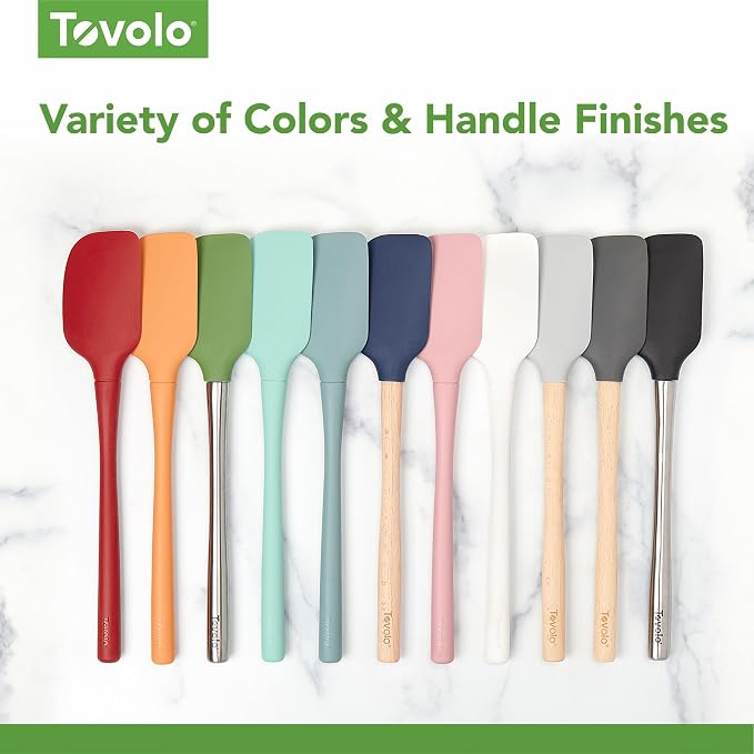 Tovolo Flex Core 5 Piece Silicone Spatula Set Heat Resistant All Silicone - Image 6