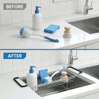 TreeLen Over The Kitchen Sink Caddy Sponge Holder Organizer Drying Rack - Image 6