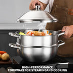 Delarlo Tri-Ply Stainless Steel 12 Inch Everyday Pan - Image 4