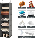 MAX Houser 6 Tier Shelf Hanging Closet Organizer, Closet Hanging Shelf - Image 9
