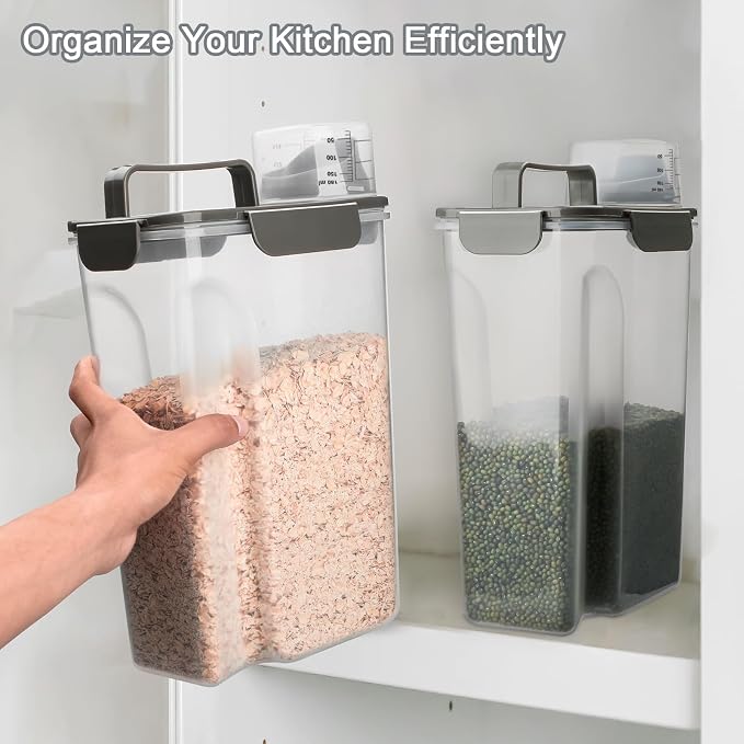 Komzon Rice Container, Airtight Rice Storage Container 10lb, Cereal Containers - Image 7