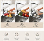 Expandable Over Sink Strainer for Kitchen Sink, Adjustable Sink Colander Basket - Image 4
